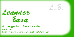 leander basa business card
